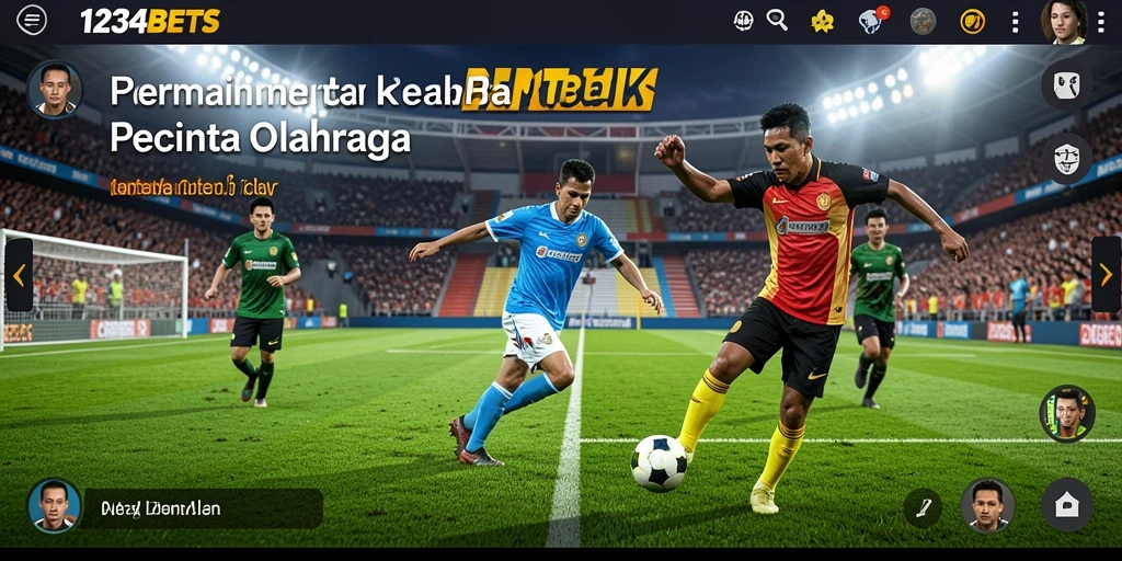 Tampilan gameplay 1234BETS dengan statistik dan interaksi pengguna.