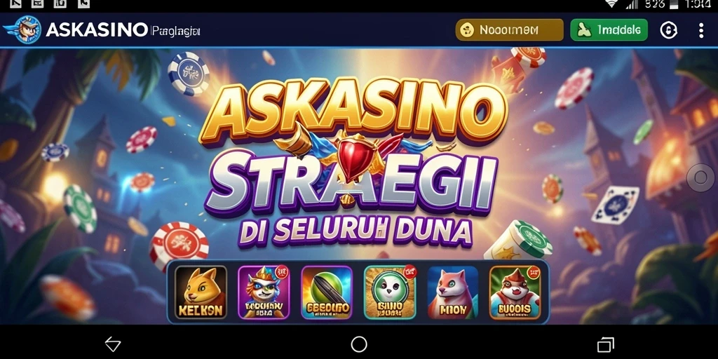 Screenshot gameplay ASKASINO menunjukkan bagaimana pemain merencanakan strateginya.