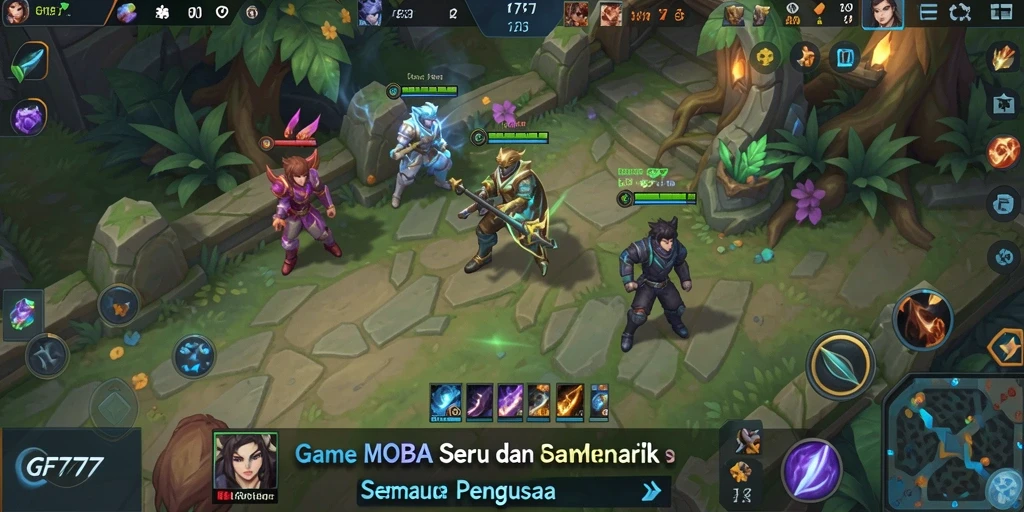Gameplay seru GF777 dalam aksi dengan karakter unik.