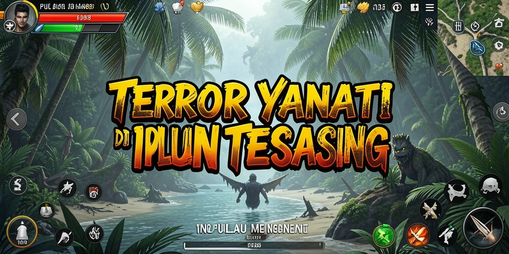 Tampilan gameplay PULAU88 yang menegangkan dan mencekam di pulau terasing.