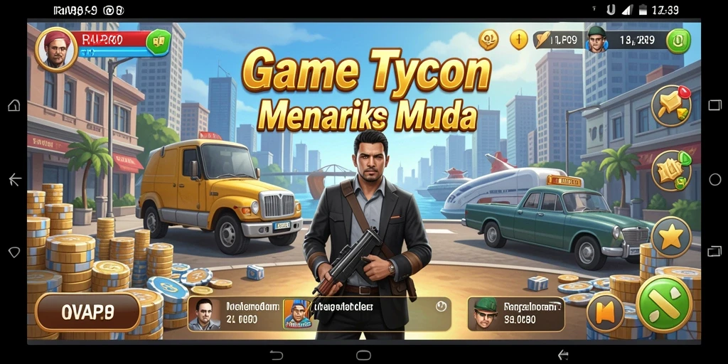 Tangkapan layar gameplay RAP89 menampilkan momen seru dalam mengelola bisnis.