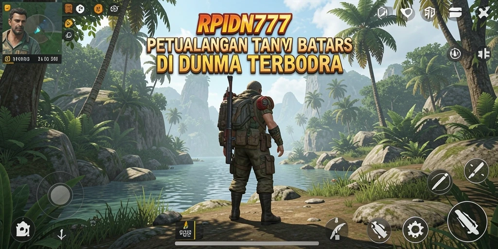 Screenshot RPIDN777 menampilkan aksi eksplorasi di dunia terbuka yang menawan.