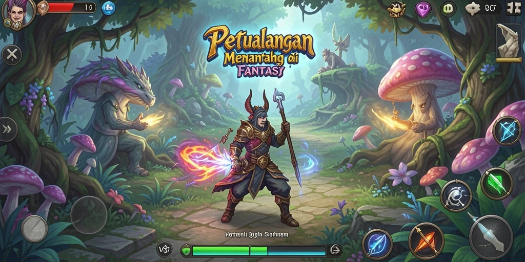 Tampilan gameplay seru dalam V87 dengan misi menantang.