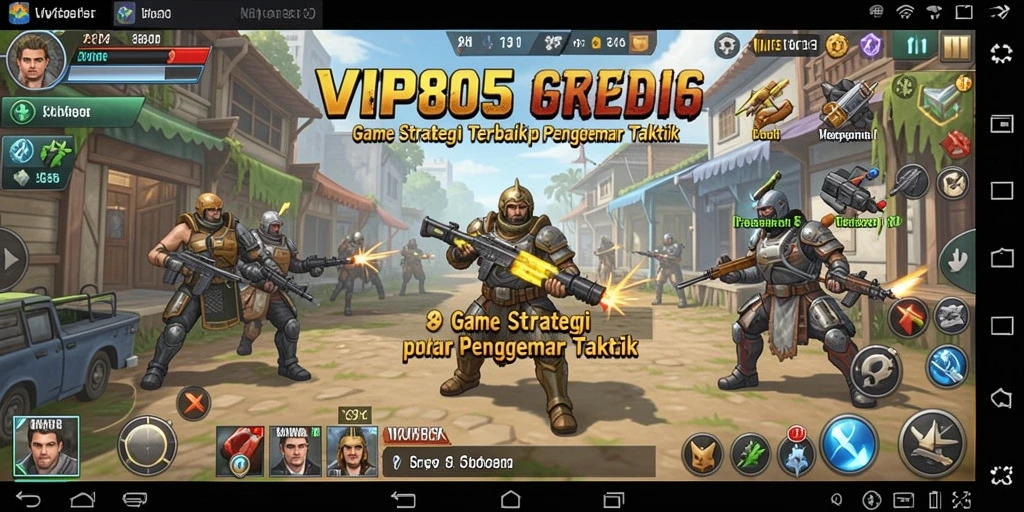 Tampak gameplay VIP805 dengan aksi strategi yang mendebarkan.
